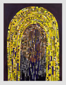 Ancient Woman paper and acrylic on canvas, 'Ancient Woman '